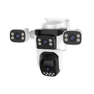 Top bán hàng Pro App HD 8MP Dome Camera Kit 360 độ an ninh PT ba ống kính cố định tường tầm nhìn ban đêm chuyển động phát hiện mạng wifi - Product Image 2