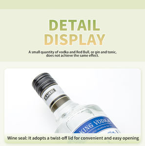 FASTKING 브랜드 A급 40% 알코올 중국산 모든 맛 고품질 보드카 700ML 병 럭셔리 벌크 포장 도매 가격 - Product Image 3