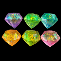 Jouet Squishy en Cristal Rempli de Liquide Scintillant, Balle Anti-Stress Sensorielle pour Enfants, Vente en Gros