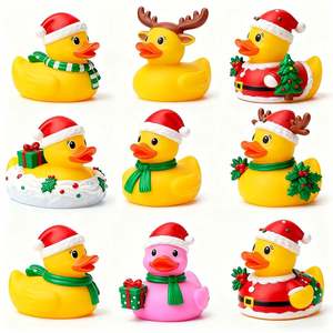 Patos de Goma Personalizados Únicos para Baño de Bebés, Diseños con Motivos Navideños 2025, Diversión en la Bañera para Niños y Bebés - Product Image 1