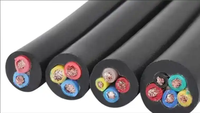 JHS Kupferleiter Tauchpumpenkabel Flexibles Gummimantellkabel für Industrielle Wasserversorgung Tiefbrunnen-Nutzung 450/750V 10A 2*2,5mm