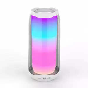 고출력 무선 펄스 4 LED 플래시 라이트 야외 파티 하이파이 사운드 스테레오 방수 RGB Led 조명 무선 스테레오 미니 스피커