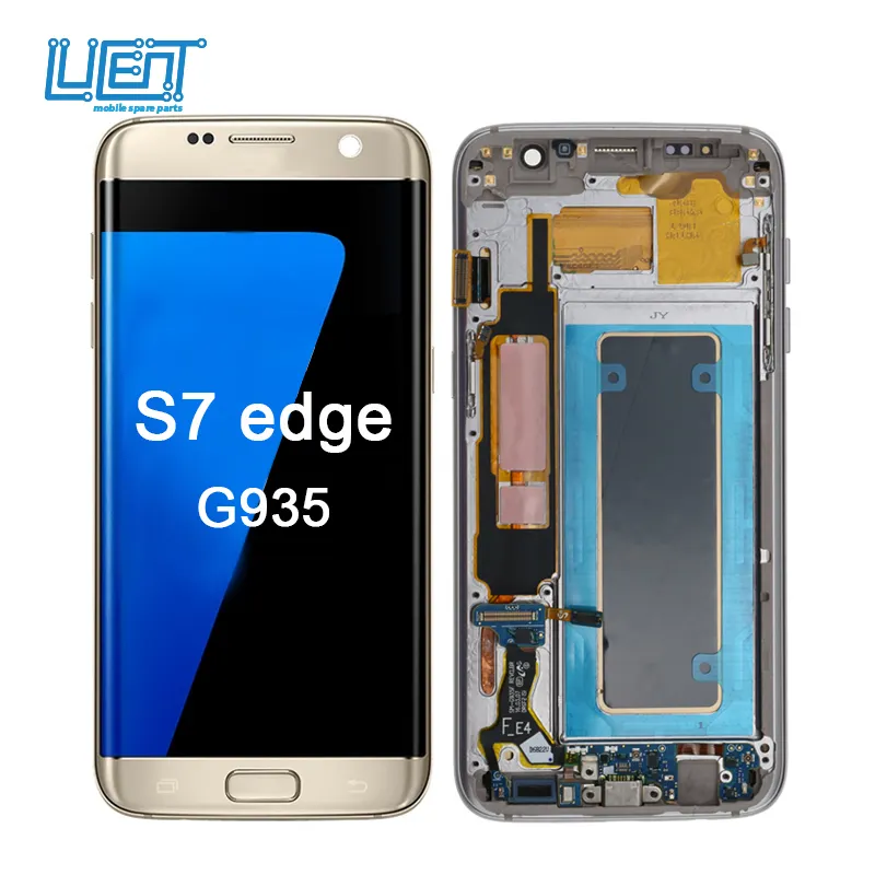 S7 Edge Layar Tampilan Lcd, Layar Tampilan untuk Samsung Galaxy S7 Edge