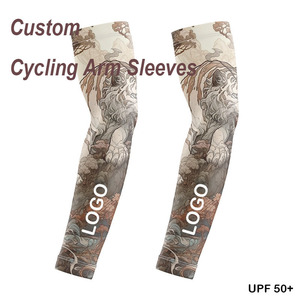 Manches de bras complètes pour hommes, effet rafraîchissant, motif <span class=keywords><strong>floral</strong></span>, protection UV, pour le cyclisme, le baseball, la moto, la conduite en extérieur - Product Image 1