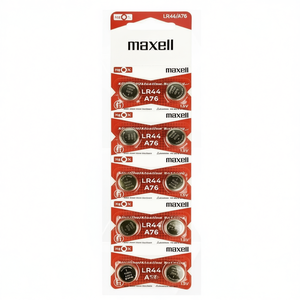 Maxell A76 LR44แบตเตอรี่อัลคาไลน์ปุ่มเซลล์1.5V แพ็ค10 - Product Image 2
