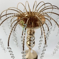 15.7 "lustre de luxe lustre en cristal pièce maîtresse de table de mariage pour les événements