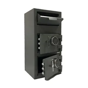 Large steel wall mounted security Deposit Cabinet Cash box safe Cabinet locker with Electronic Digital Keypad