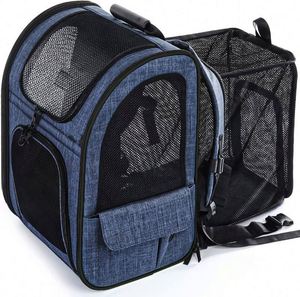 Free Sample <b>Cat</b> <b>Backpack</b> Carrier, Dog Carrier <b>Backpack</b> Expandable with Breathable Mesh for Small Dogs <b>Cats</b>, Dog <b>Backpack</b> for - Product Image 1