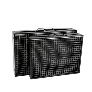 Barbecue pliable portable en acier inoxydable 40x30cm, pour le camping en plein air, avec poignée et support - Product Image 4