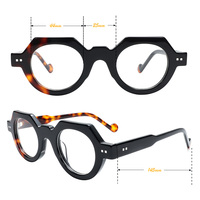 Gafas con Estilo, Alta Calidad, Retro, con Remaches, Acetato, Ópticas, Vintage, Laminadas, Monturas de Acetato, Unisex