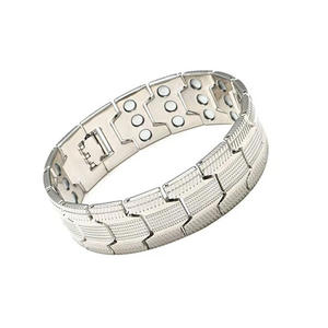 <span class=keywords><strong>Bracelet</strong></span> magnétique plaqué cuivre <span class=keywords><strong>rouge</strong></span> mode rétro trois rangées plein aimant détachable <span class=keywords><strong>Bracelet</strong></span> en alliage de zinc magnétique lourd pour hommes - Product Image 6