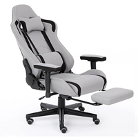 Nouvelle chaise de jeu de bureau ergonomique en cuir à dossier haut moderne E-Sports Home avec repose-pieds réglable