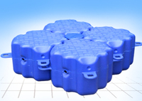 Blocs de quai modulaires flottants en plastique, cubes pontons, passerelle facile à assembler, quai pour jet ski, résistant aux UV et aux chocs