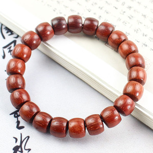 Pulsera de cuentas de palisandro de 8x10mm, cuentas de oración budistas, joyería cultural unisex - Product Image 3