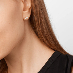 Gemnel Boucles d'oreilles minimalistes en argent sterling 925 avec pétales de fleurs - Product Image 6