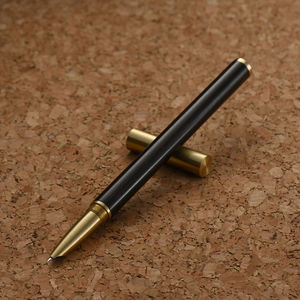 High-grade Unique Brass Metal Sandalwood Dark Tip <span class=keywords><strong>Fountain</strong></span> <span class=keywords><strong>Pen</strong></span> com logotipo personalizado para o presente de Natal - Product Image 6