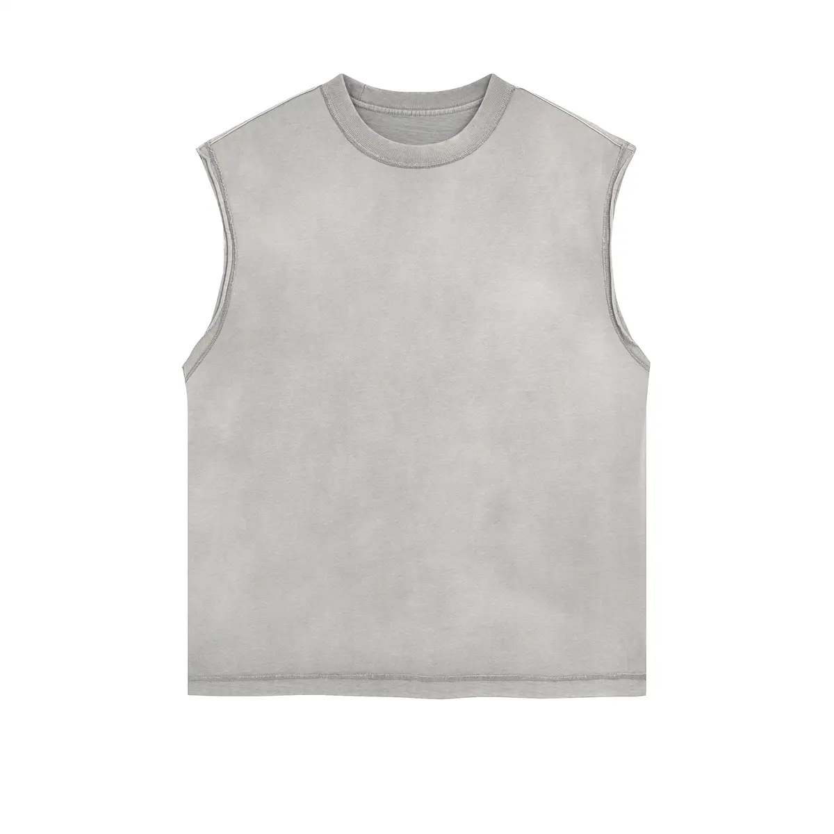 Camiseta de algodón para correr con logotipo personalizado al por mayor, camisetas de atletismo muscular, ropa deportiva sin mangas para entrenamiento, camiseta sin mangas para gimnasio para hombre