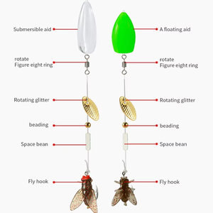 LUSHAZER 5 unids/set Señuelos <span class=keywords><strong>de</strong></span> Pesca semillas <span class=keywords><strong>de</strong></span> melón lentejuelas línea Grupo traje Spinner mosca pesca cebo fundición ayuda Nano anzuelo <span class=keywords><strong>de</strong></span> púas - Product Image 2