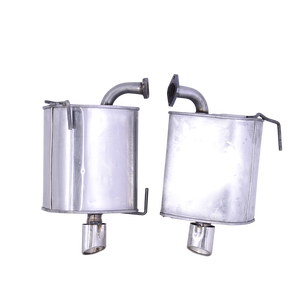 Горячая распродажа! Выхлопные трубы из нержавеющей стали, глушитель для Subaru Forester, двойной задний глушитель - Product Image 1