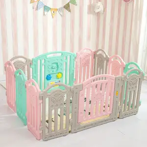 10 + 2 bebê interior de plástico playpen fábrica, atacado bebê jogar cerca preço de fábrica infantil