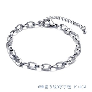 Pulsera de Cadena de Eslabones de Acero Inoxidable de Color Plateado, Diseño Geométrico, Estilo Hip-Hop Punk, Unisex, de Alta Calidad, para Regalo - Product Image 5