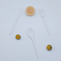 Vente en gros d'ensembles de couteaux, fourchettes et cuillères jetables BPI compostables, biodégradables uniquement, pour événements et fêtes