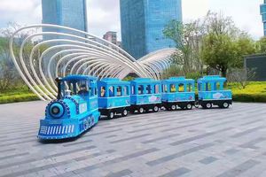Tren Eléctrico para Parque de Atracciones, Equipo de Tren Mini sin Rieles para Parque de Atracciones - Product Image 4