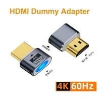 Prise factice compatible HDMI, moniteur virtuel 4K HDR, émulateur EDID, adaptateur d'affichage fantôme sans tête, prend en charge jusqu'à 4K 60Hz