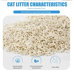 6l 1.5mm 2.0mm 2.5mm usine chinoise agglutination gros sable tofu litière pour chat litière pour chat sable
