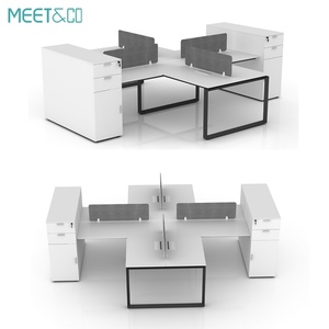 Modern Wholesale Modular Cubicle Office Furniture Modern Desk Partition for Gaming <b>Workstation</b> and Laptop - Product Image 5