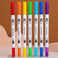 Ensemble de stylos pinceaux aquarelle à double pointe Artecho, 12 couleurs pour aquarelles, dessin au trait