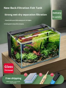 <span class=keywords><strong>Aquarium</strong></span> moderne en verre ultra-clair avec séparation sec/humide 46L pour bureau/table et salon - Product Image 6