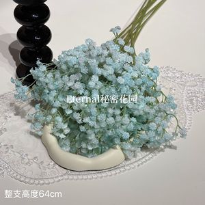 Flores de Baby's Breath de Secret Garden, Arreglo Floral Decorativo Morado de Múltiples Cabezas para Bodas - Product Image 3