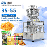 Machine d'emballage rotative pour sachets préformés, pour aliments, en-cas, noix, pesage automatique, emballage facile, sachets en plastique