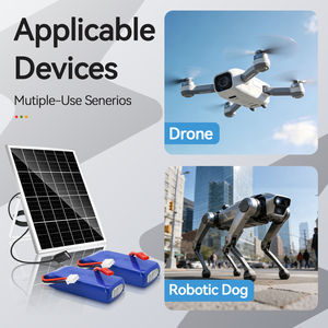 โซลาร์ 18650 3.7V 1200mAh แบตเตอรี่ลิเธียมไอออน 15W 12V แบตเตอรี่ชาร์จพลังงานแสงอาทิตย์สำหรับอีไบค์ RC ยานพาหนะโดรน - Product Image 4