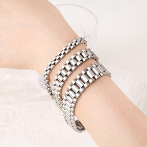 Pulsera de Acero Inoxidable al por Mayor para Hombre, Brazalete de Lujo de Acero de Titanio, Joyería de Moda Masculina - Product Image 2
