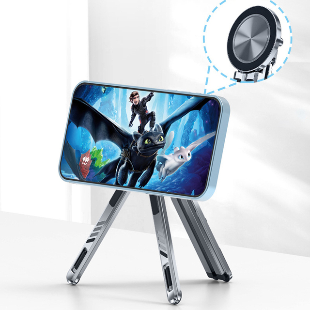 Multi-functional Desktop Phone Holder Bracket Foldable Tripod Stand for Tablet Laptop 360 Rotation Selifie Stick for Travel