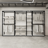 Présentoir de Magasin de Vêtements Grand Modèle Combiné Multi-Grilles pour Magasin de Vêtements