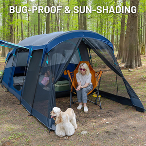 <span class=keywords><strong>Tente</strong></span> de camping familiale HOMFUL pour <span class=keywords><strong>8</strong></span> <span class=keywords><strong>personnes</strong></span> avec espace de séjour, double couche, imperméable, résistante aux intempéries, grande <span class=keywords><strong>tente</strong></span> <span class=keywords><strong>tunnel</strong></span> - Product Image 4