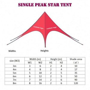 New Design Waterproof Spider Star Shade Tent Beach Desert Garden Picnic Awning Outdoor Camping Star Tent - Product Image 3