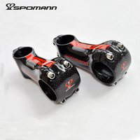 31.8*70-120mm 3K 6 degrés ultra-léger plein carbone vélo tige rouge brillant vtt route vélo tige