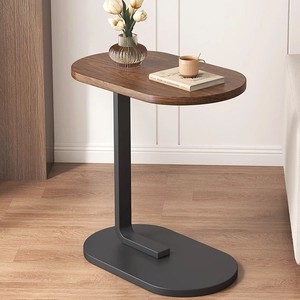 Wood Top Coffee <b>Table</b> Oval Shape Modern Design Living Room Bedroom Side <b>Table</b> - Product Image 1
