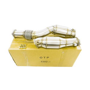 Tuyau d'échappement OTP pour <span class=keywords><strong>BM</strong></span> * S58 <span class=keywords><strong>M2</strong></span> M3 M4 G87 G80 G82 G83 avec tuyau de descente en acier inoxydable SUS304 haute Performance Cat 200 cellules - Product Image 1