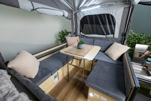 Autocaravana <span class=keywords><strong>Pequeña</strong></span> de Lujo MOLIN <span class=keywords><strong>4x4</strong></span>, <span class=keywords><strong>Caravana</strong></span> Todoterreno, Remolque de Viaje de Aluminio Gris, Capacidad de Carga de 1600 kg, 4600x1820x1460 mm - Product Image 4