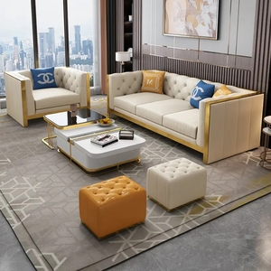 Stile moderno 1 + 2 + 3 comodo tessuto soggiorno Hotel scuola divano componibile senza poltrona gonfiabile divano rettangolare - Product Image 2