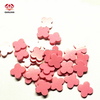 Offre Spéciale trèfles à quatre feuilles pierres précieuses pierres naturelles à bas prix 6*6-8*8mm bleu rose violet Turquoise trèfles à quatre feuilles pour le bricolage