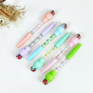 Stylo bille en plastique avec logo, stylo à bulles de 0,5 mm, stylo tampon roulant pour enfants - Product Image 1