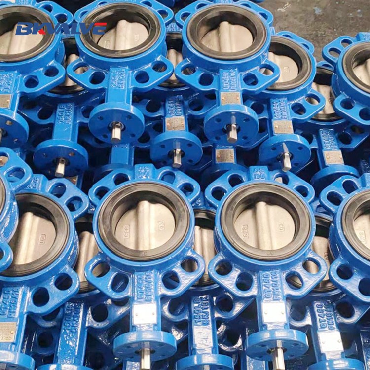 2 inch 3 inch 4 inch DN50 DN80 DN100 ductile iron bare stem wafer butterfly valve