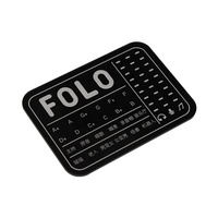 Panel de Control Táctil Acrílico con Etiqueta Personalizada OEM ODM, Impresión UV Serigráfica, Superficie Laminada Mate o Brillante, Adhesivo Posterior