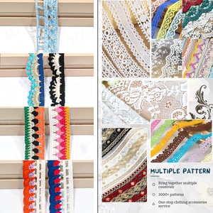 Bán buôn nóng bán Fancy thiết kế Crochet thêu bông ren <span class=keywords><strong>TRIM</strong></span> cho quần áo - Product Image 2